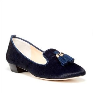 Vince Camuto signature calf hair tassel flats